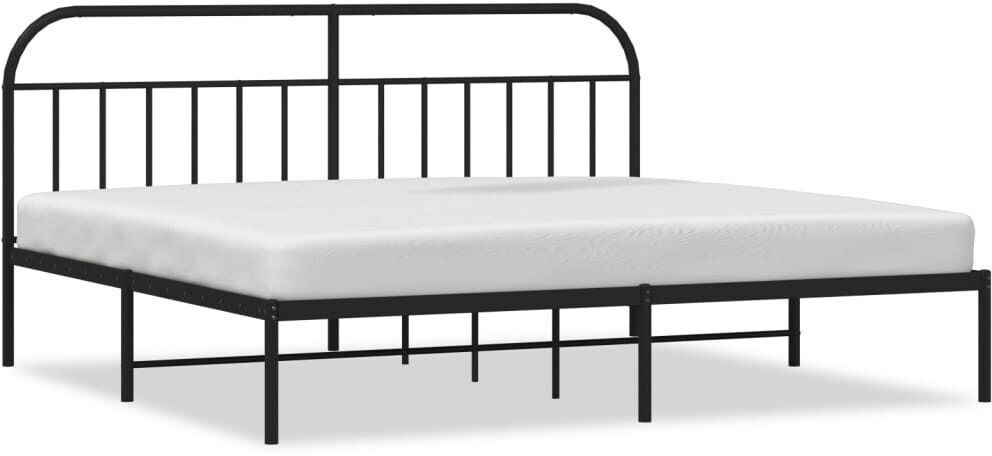 vidaXL Bed frame with headboard metal 193x203cm (353641)