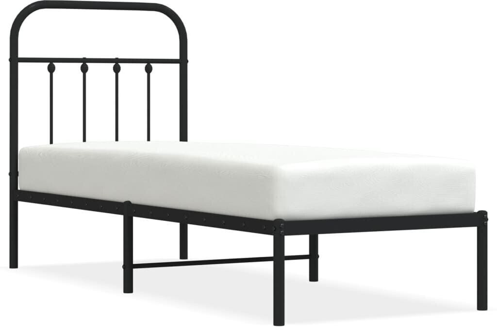 vidaXL Bed frame with headboard metal 75x190cm (352568)
