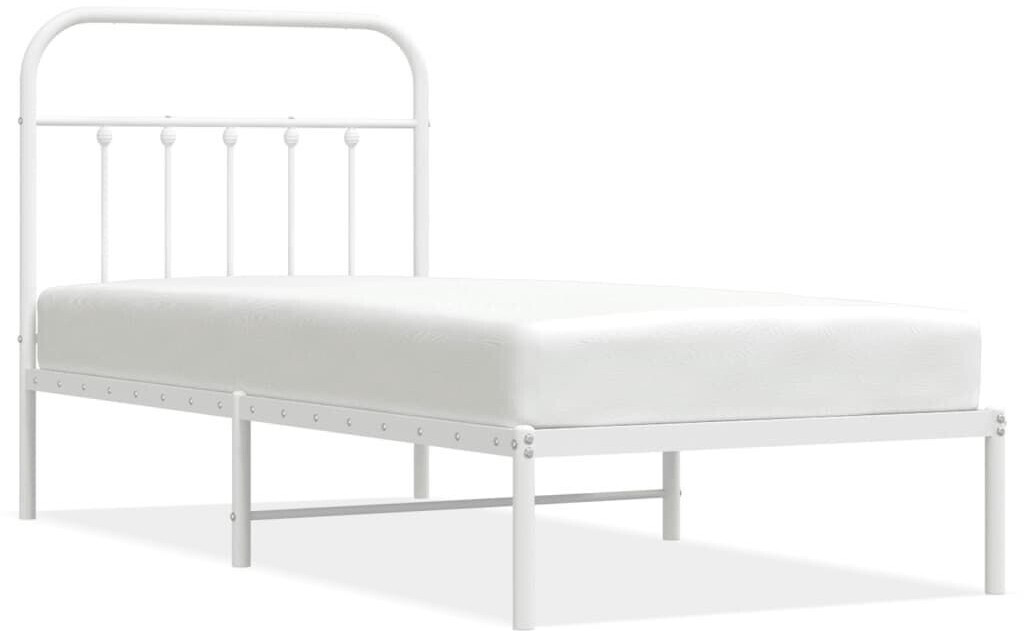 vidaXL Bed frame with headboard metal 90x190cm (352619)