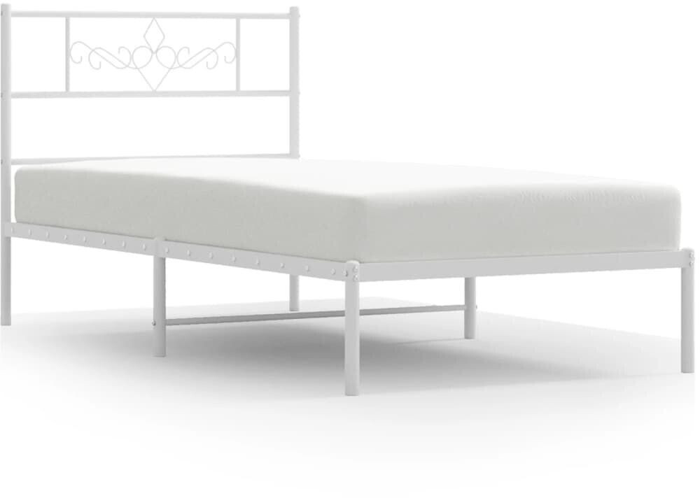 vidaXL Bed frame with headboard metal 90x190cm (355308)