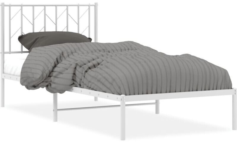 vidaXL Bed frame with headboard metal 90x190cm (374478)