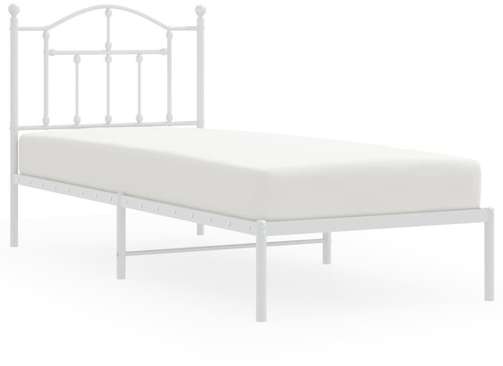 vidaXL Bed frame with headboard metal 90x200cm (353481)