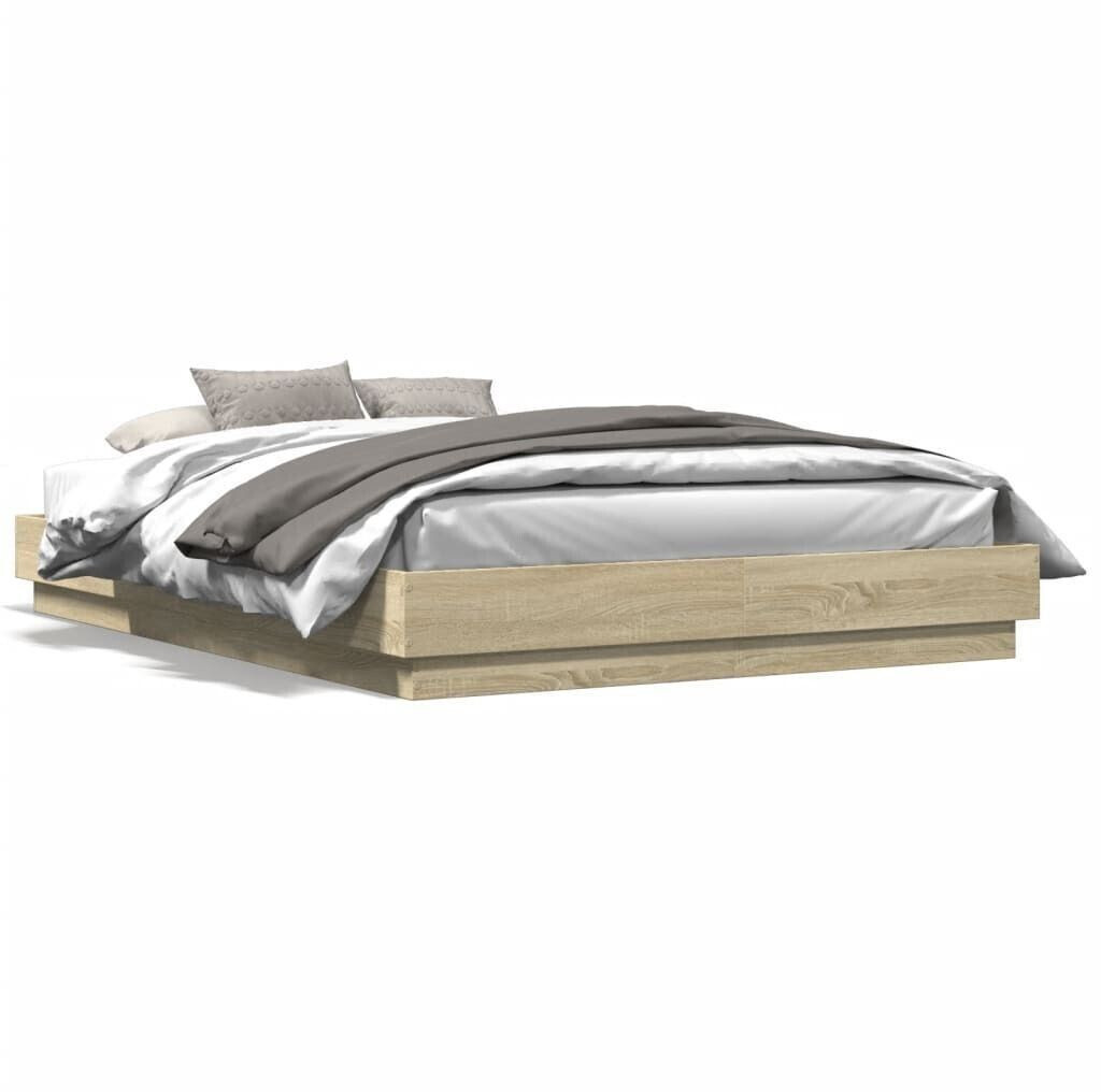 vidaXL Bed frame with LED 140x200cm (3209795)