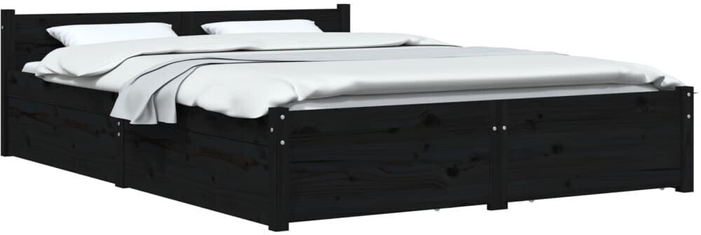 vidaXL Bed with drawers 140x190cm (3103553)