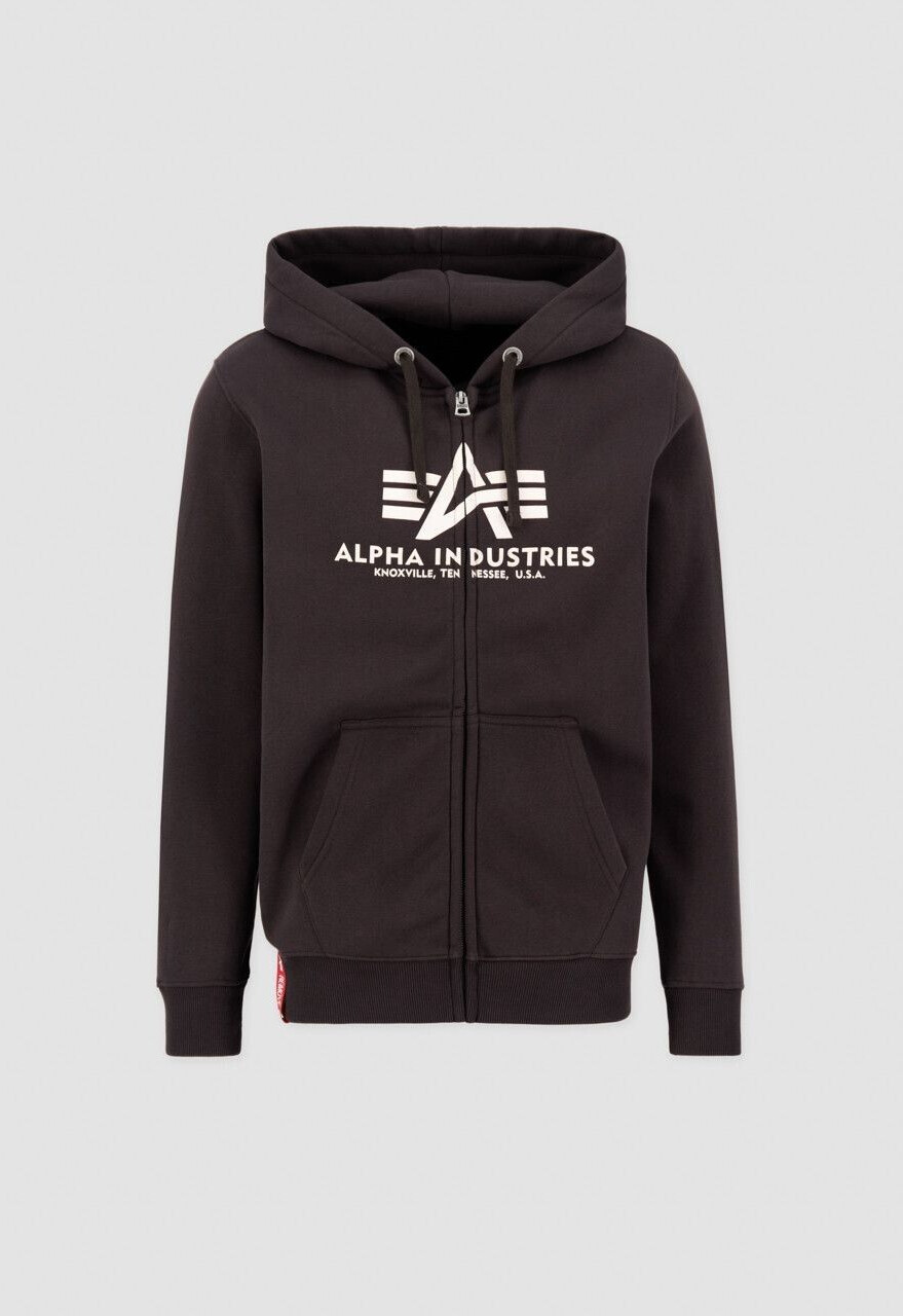 Alpha Industries Basic Zip Hoody (178325) hunter brown