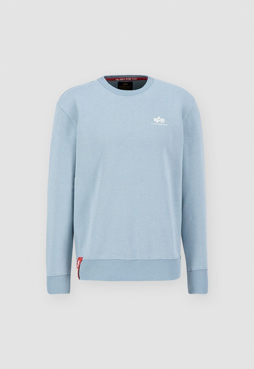 Alpha Industries Basic Small Logo Sweatshirt (188307) grey blue