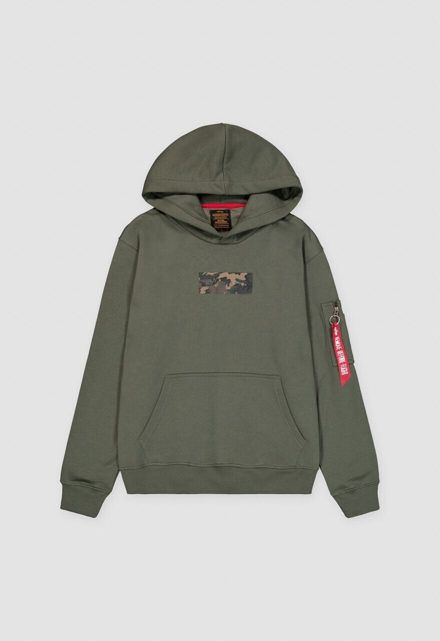 Alpha Industries Camo Panel Hoody (148338) dark olive
