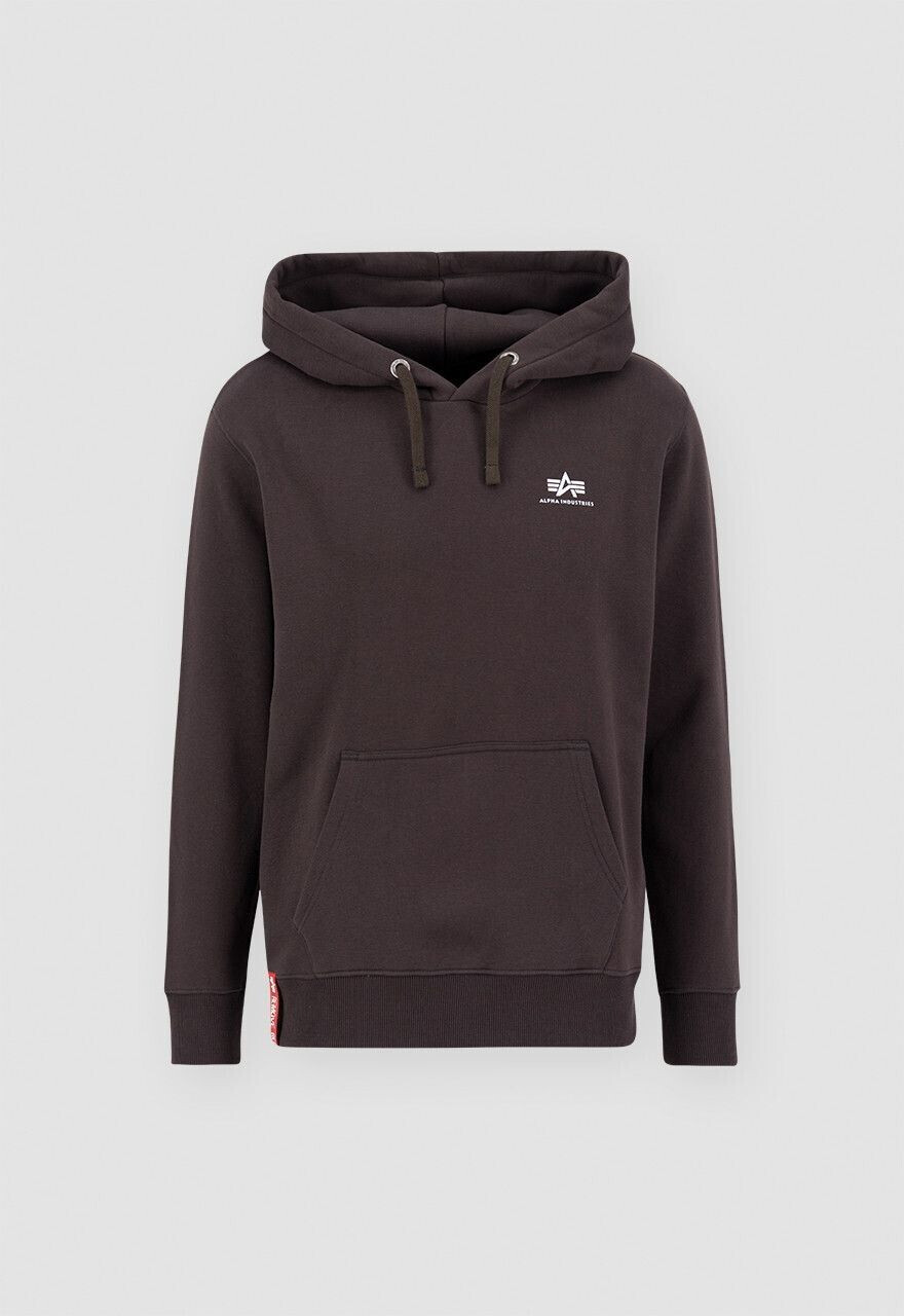 Alpha Industries Basic Hoody Small Logo (196318) hunter brown