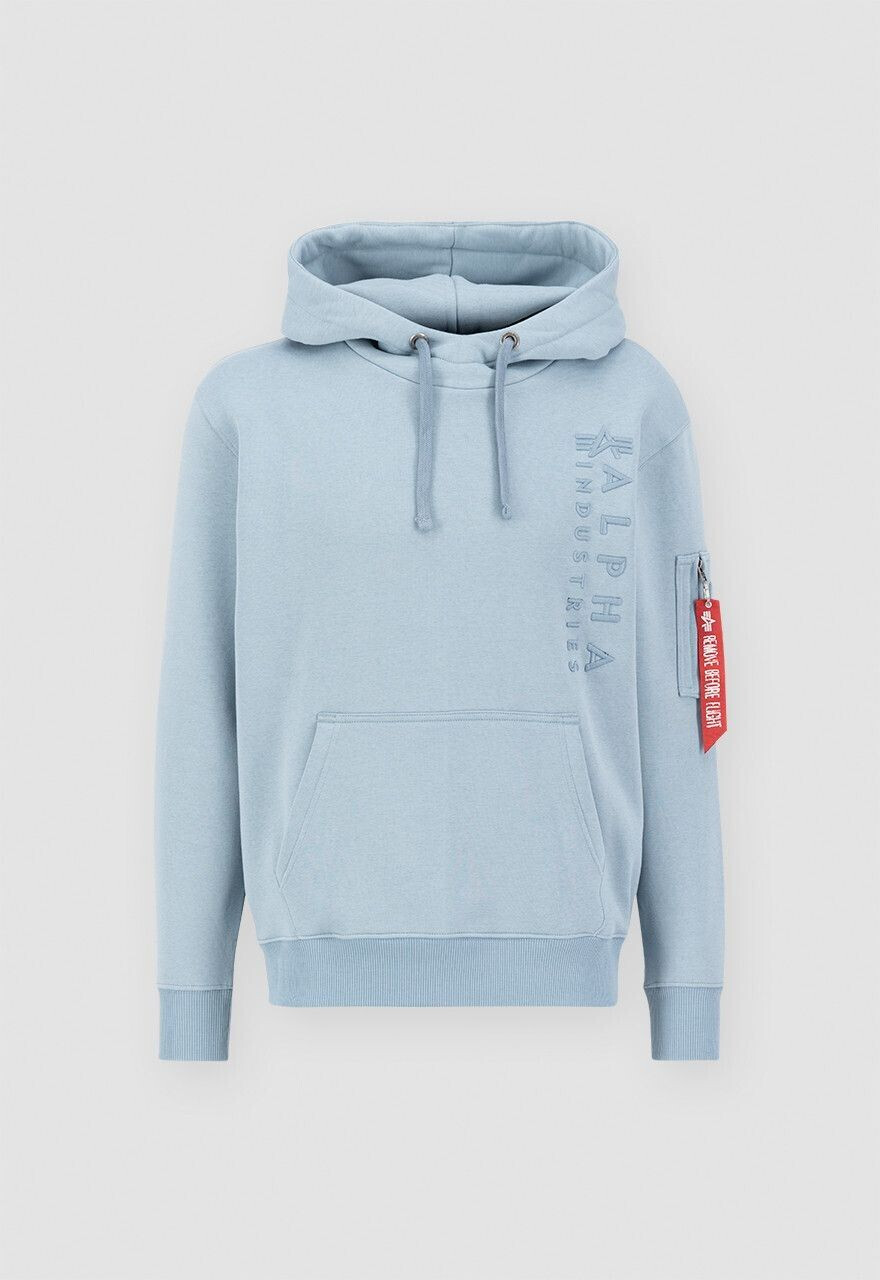 Alpha Industries EMB Hoody (138333) grey blue