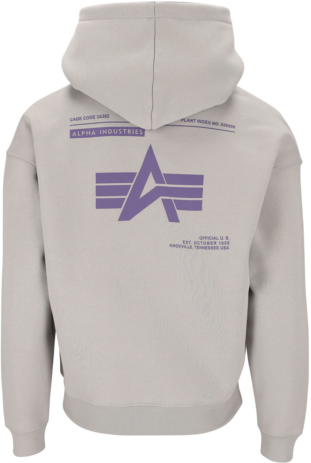 Alpha Industries Logo BP Hoody (146336) pastel grey