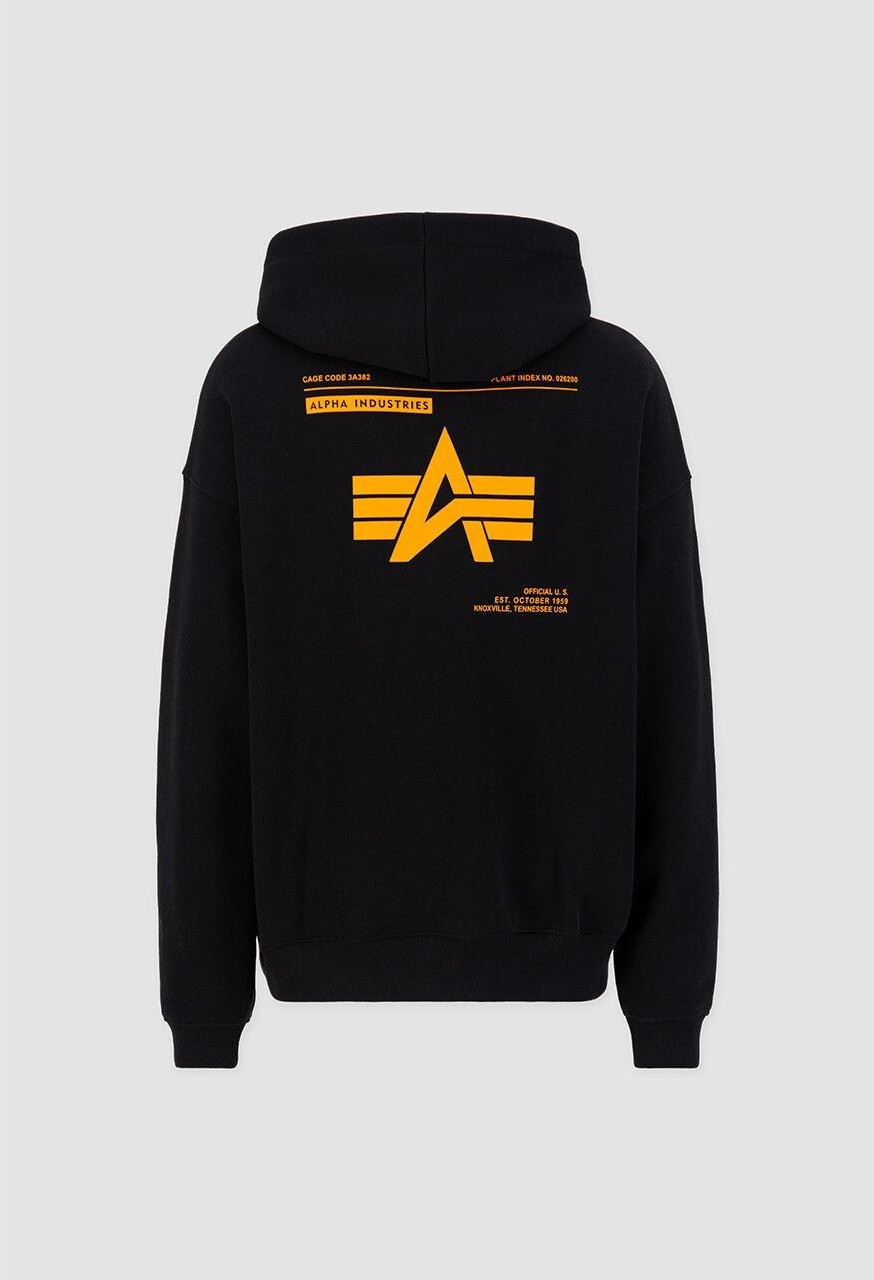Alpha Industries Logo BP Hoody (146336) arctic lime