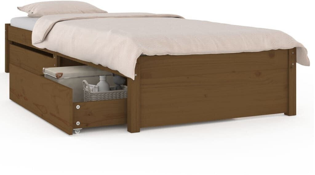 vidaXL Bed with drawers 90x200cm (3103466)