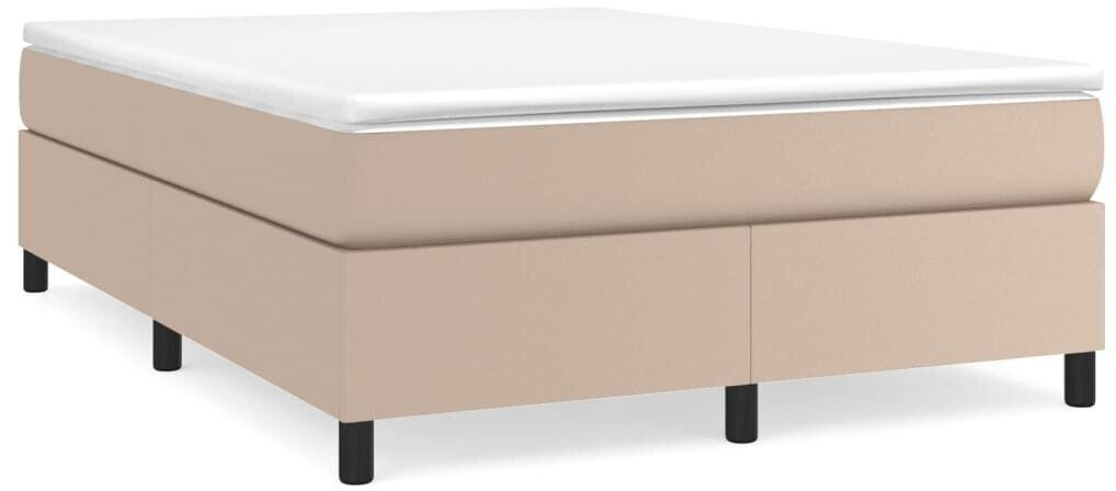 vidaXL Box spring bed mattress 140x190cm artificial leather (3144607)