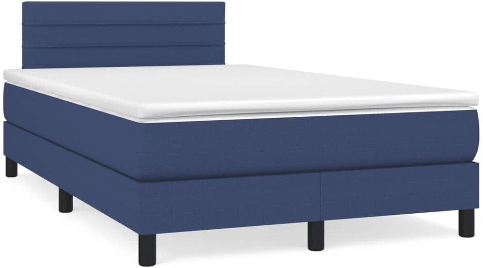 vidaXL Box spring bed with mattress 120x200cm fabric (3140127)