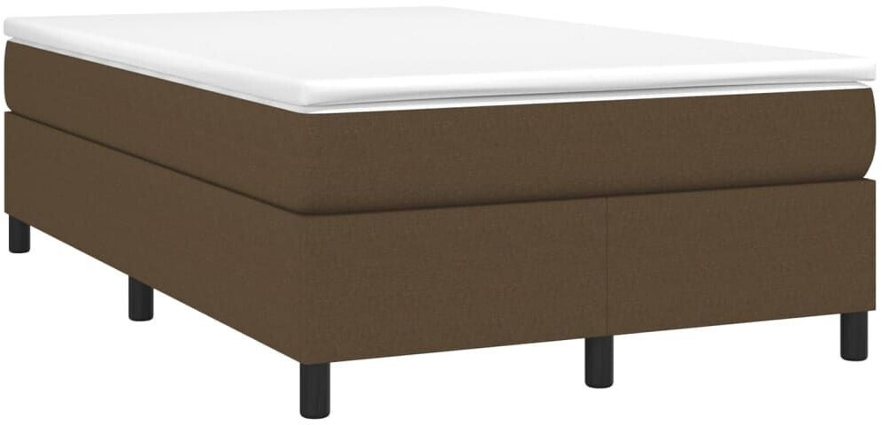 vidaXL Box spring bed with mattress 120x200cm fabric (3144410)
