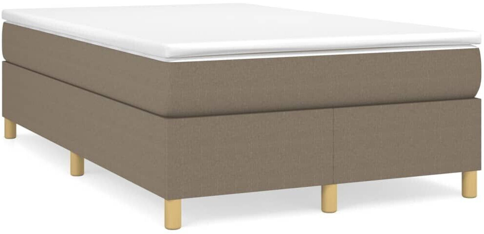 vidaXL Box spring bed with mattress 120x200cm fabric (3144510)