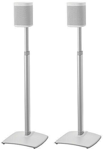 Sanus Systems WSSA2-W2 Height Adjustable Wireless in Pair for SONOS ONE PLAY: 1 and PLAY: 3 - White