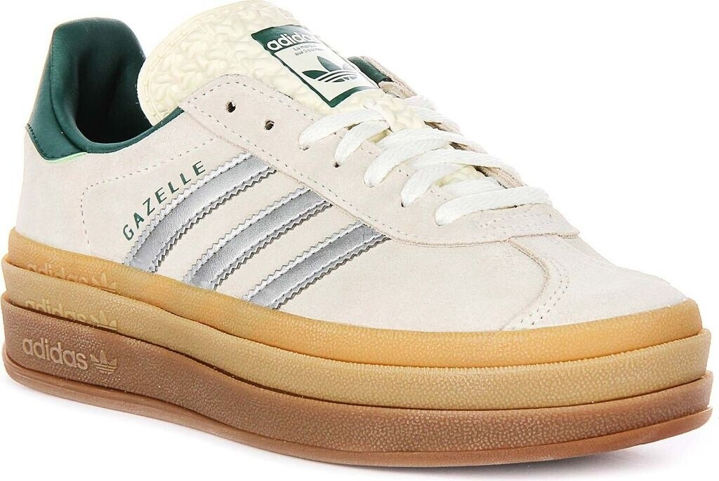 Adidas Gazelle Bold Women off white silver metallic collegiate green ab 102 00 Dezember 2024 Preise Preisvergleich bei idealo