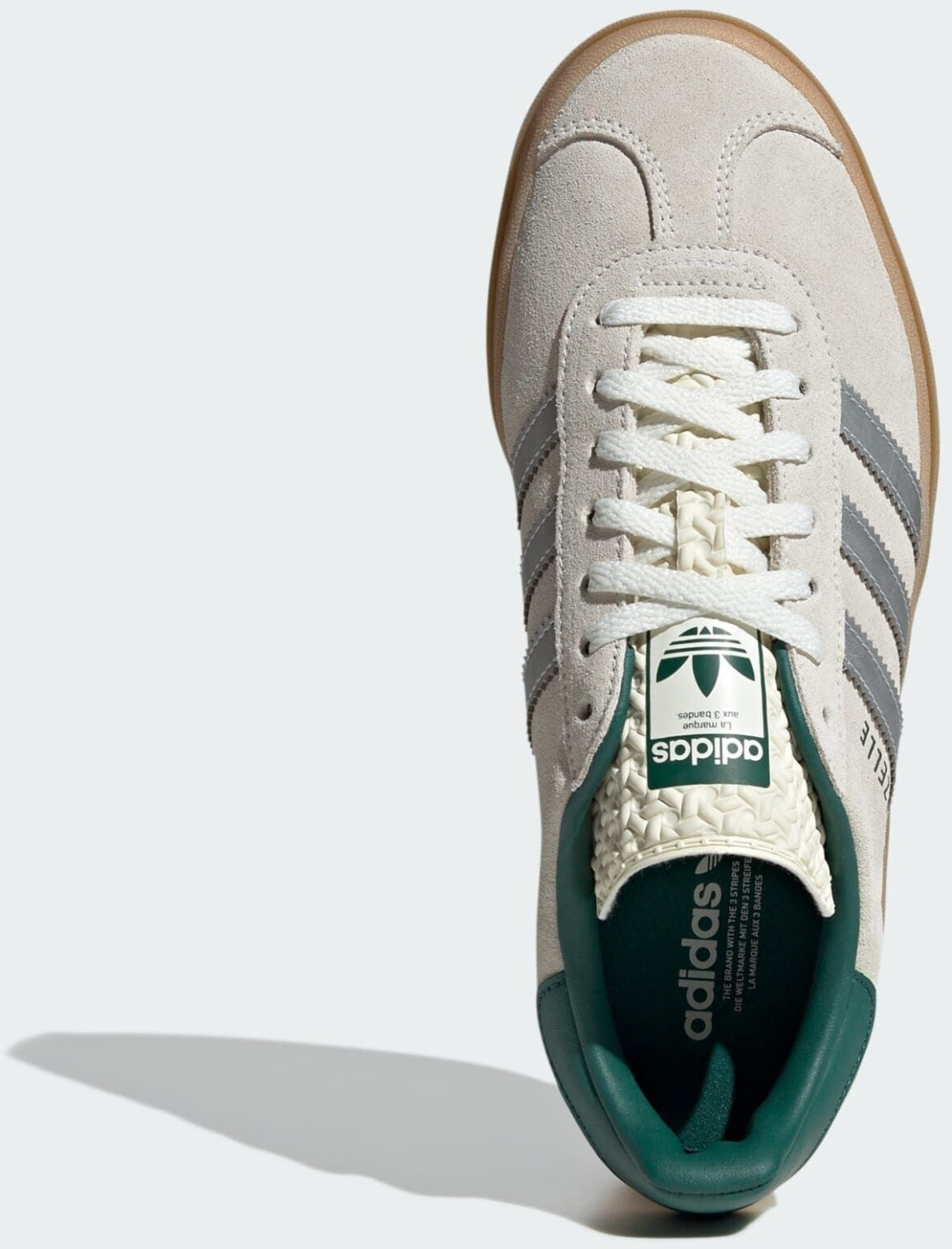 Adidas originals womens gazelle trainers linen/off white/copper metallic online