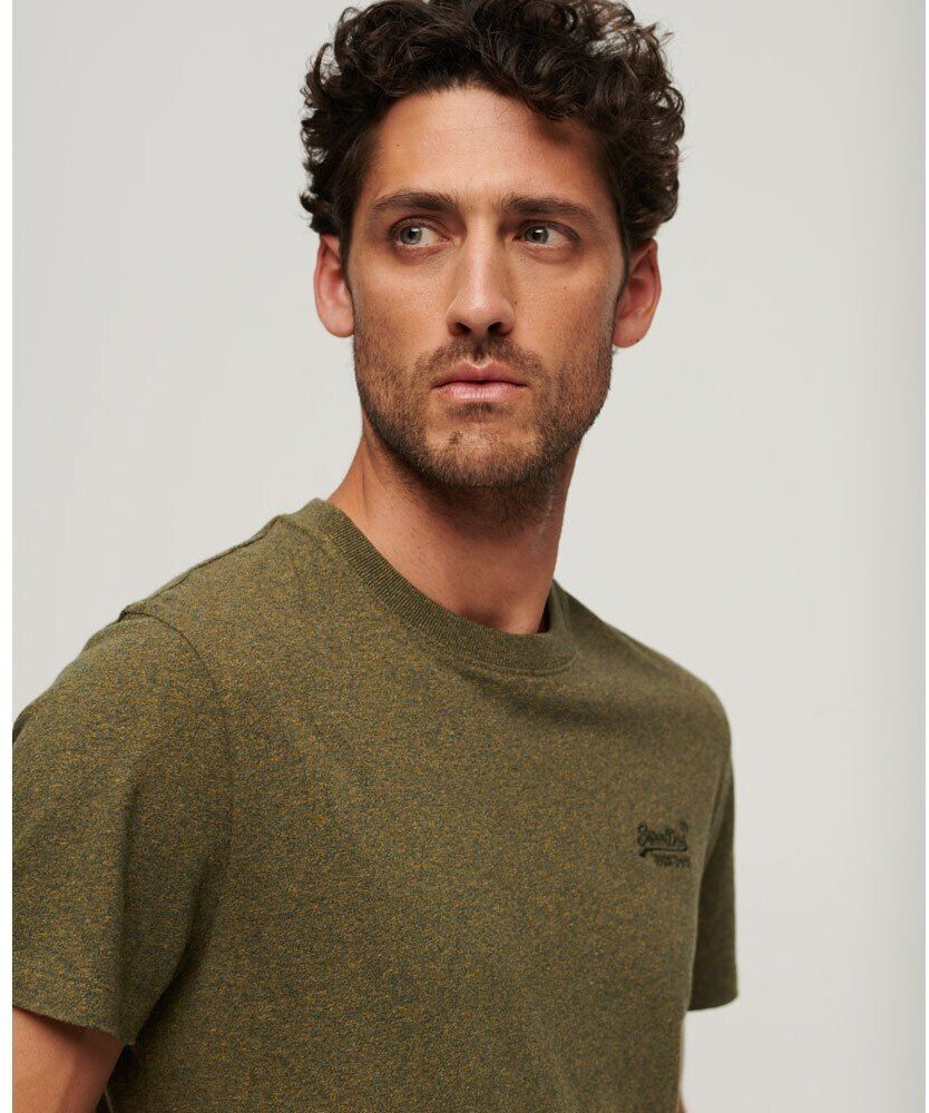 Superdry Vintage Logo Embroidered Emb Tee (M1011245A) olive fleck 