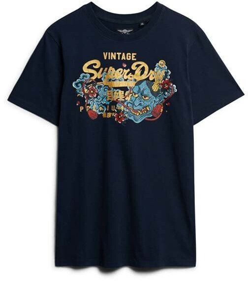 Superdry Tokyo Vl Graphic Short Sleeve T-Shirt (M1011990A) deep navy