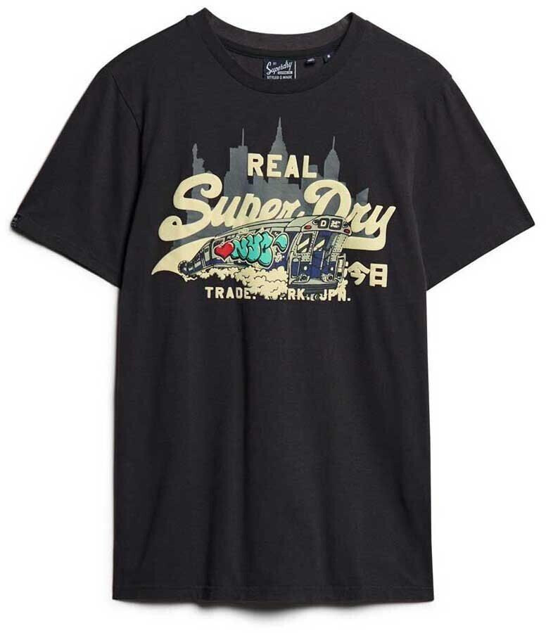 Superdry New York Vl Graphic Short Sleeve T-Shirt (M1011996A) blackboard