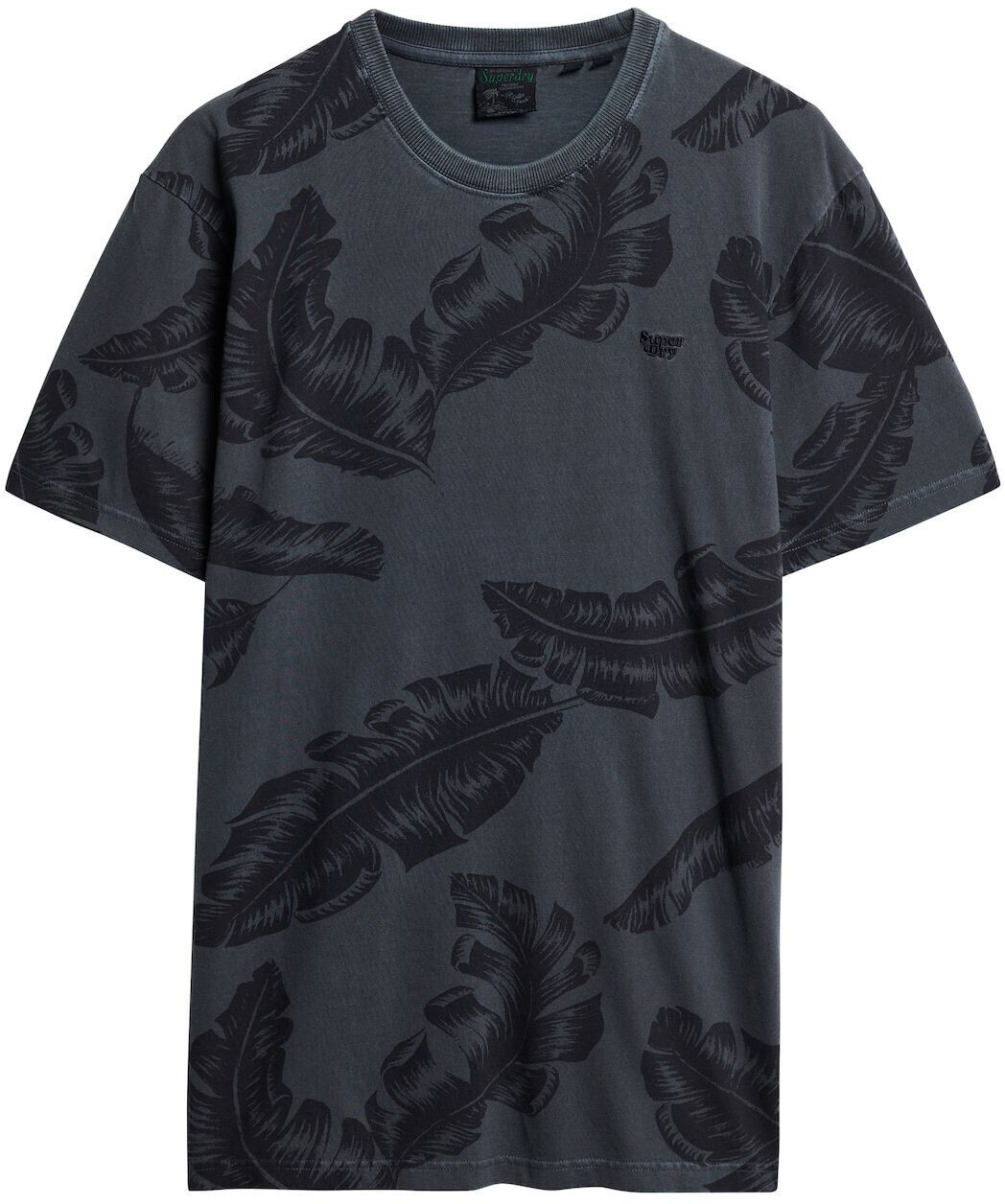 Superdry Vintage Overdye Printed Short Sleeve T-Shirt (M1011891A) eclipse navy blue