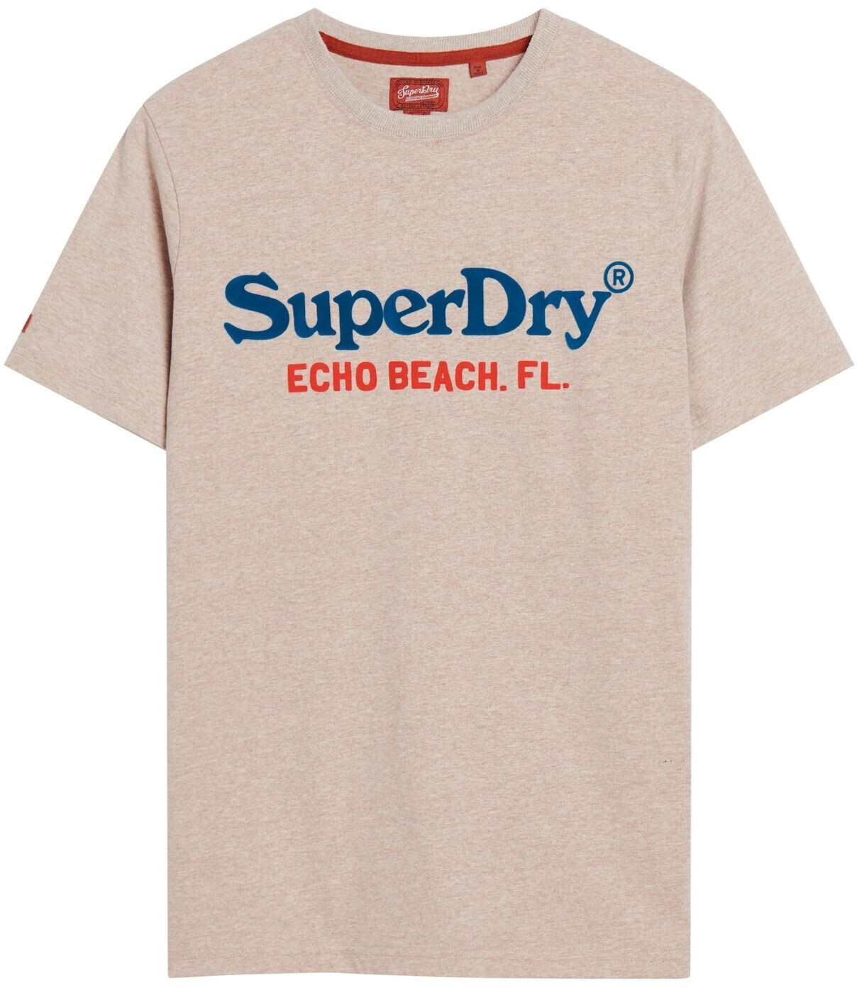 Superdry Venue Duo Logo Short Sleeve T-Shirt (M1011894A) lavin beige marl