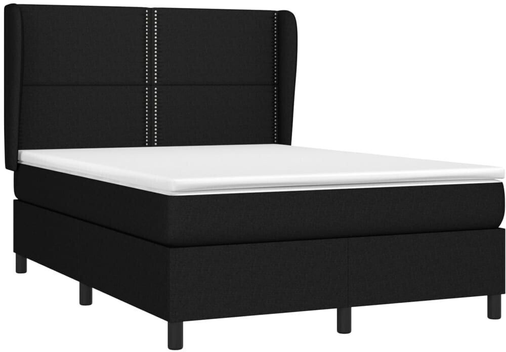 vidaXL Box spring bed with mattress 140x200cm fabric (3127887)