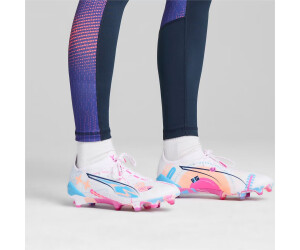 Puma Ultra 5 Ultimate Volume UP FG (108063) white/luminous blue/poison  pink/fizzy melon au meilleur prix sur idealo.fr