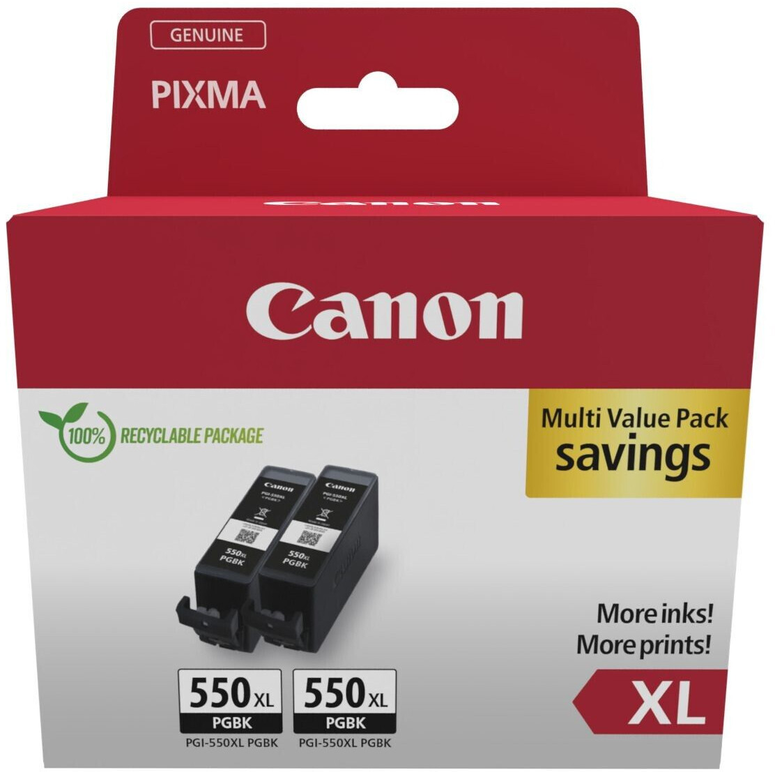 Canon PGI-550PGBK XL double pack (6431B010)