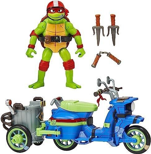 Playmates Teenage Mutant Ninja Turtles Mutant Mayhem Battle Cycle with Raphael