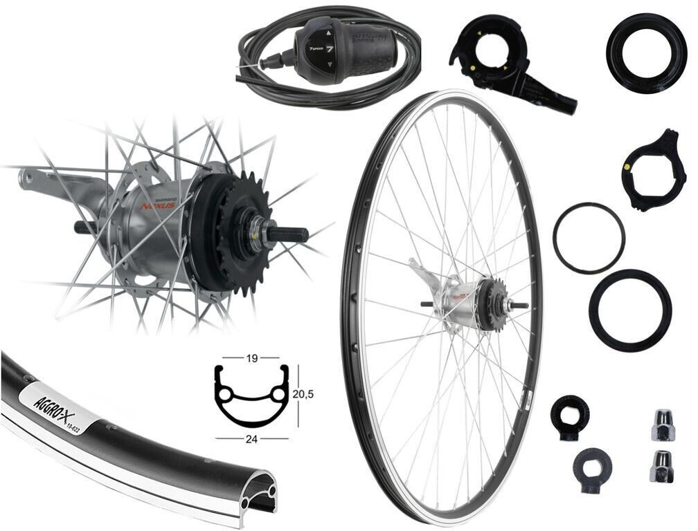 28 Zoll Hinterrad Mit Sram 7 Gang Nabe www.idealo.de