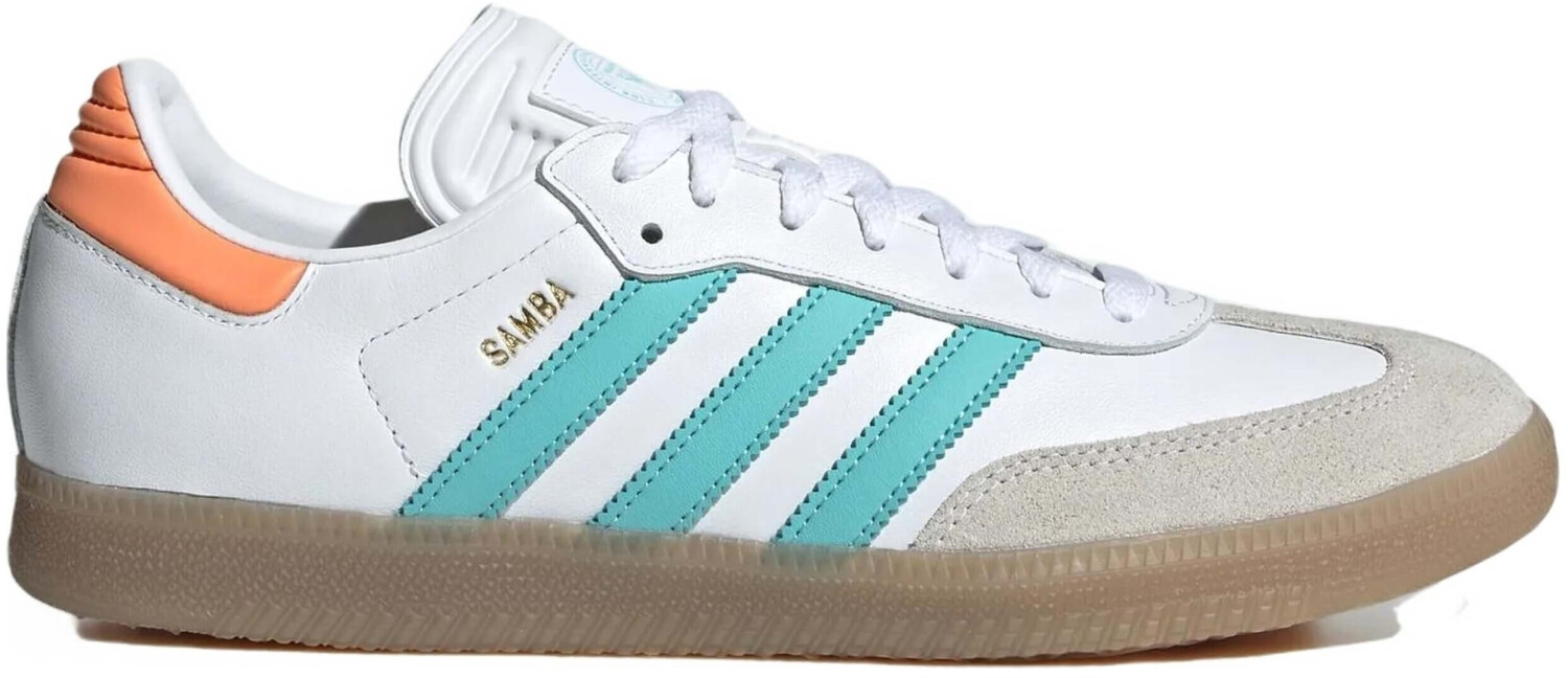 White adidas samba indoor soccer shoes cheap