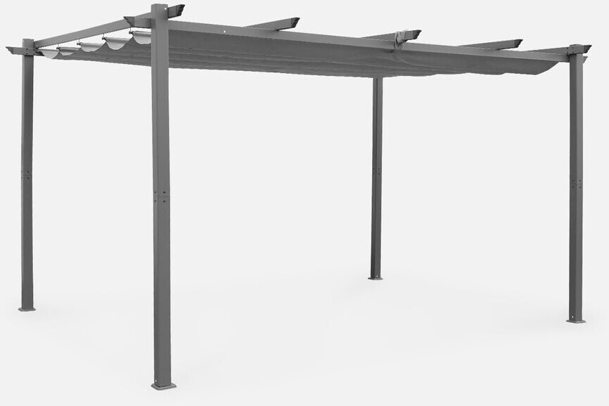 sweeek Aluminium pergola Isla 3 x 4 m grey