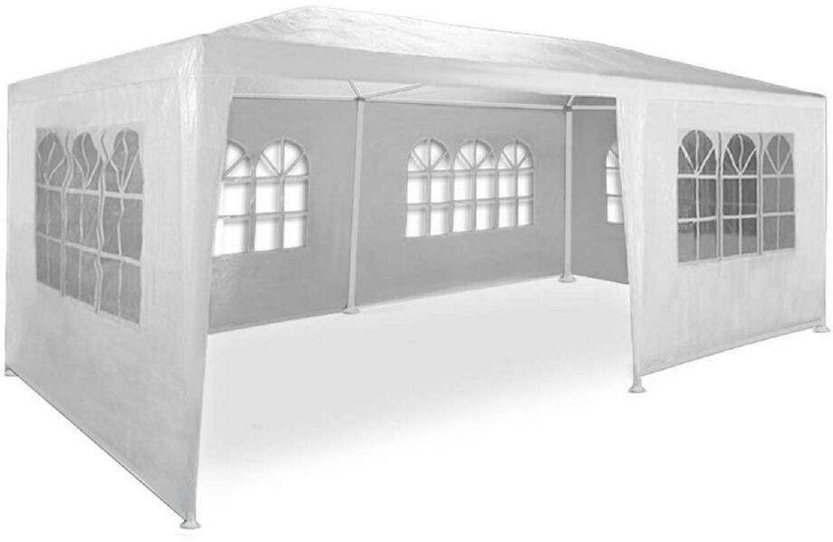 MaxxGarden Folding gazebo 3 x 6 m 12 m² with 4 waterproof side panels UV protection 50+ white
