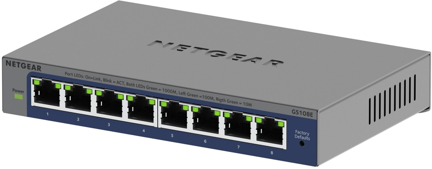 Netgear 8-Port Gigabit Switch (GS108Ev4)