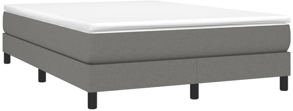 vidaXL Box spring bed with mattress 160x200cm fabric (3144086)