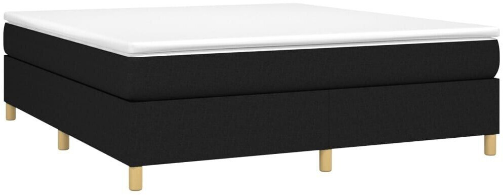 vidaXL Box spring bed with mattress 160x200cm fabric (3144532)