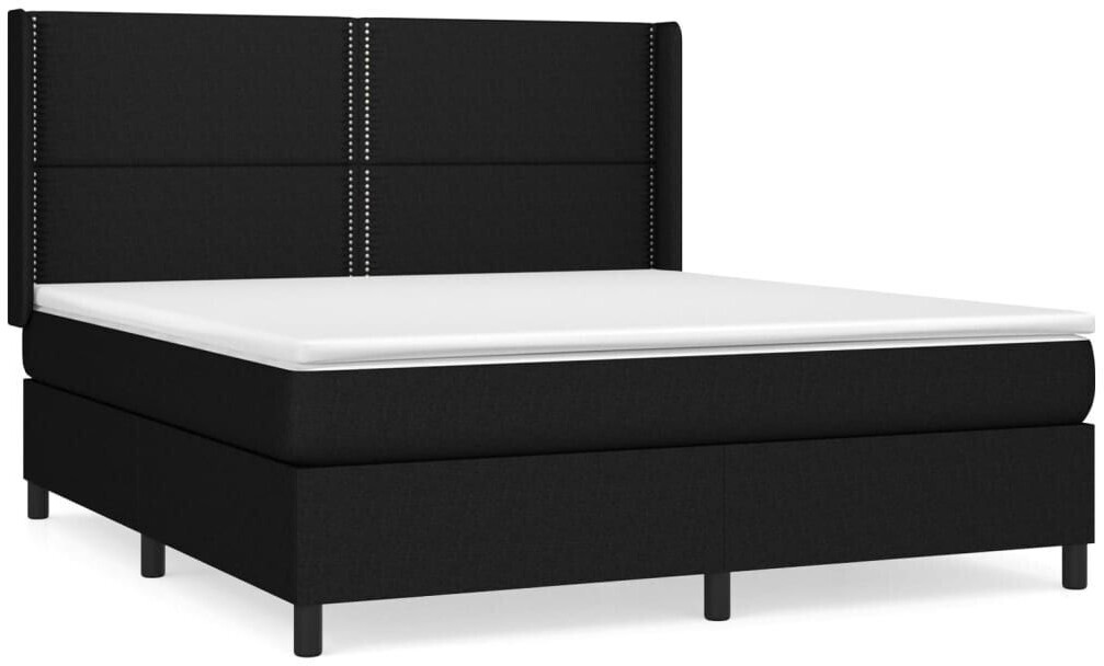 vidaXL Box spring bed with mattress 180x200cm fabric (3131371)