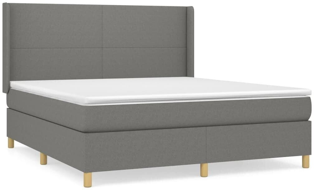 vidaXL Box spring bed with mattress 180x200cm fabric (3131850)