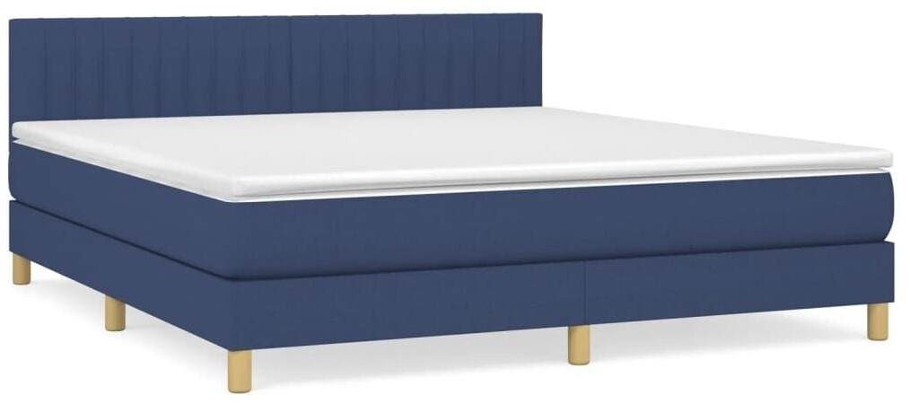 vidaXL Box spring bed with mattress 180x200cm fabric (3140799)