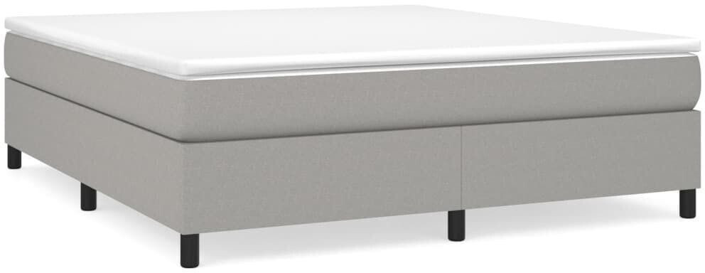 vidaXL Box spring bed with mattress 180x200cm fabric (3144439)