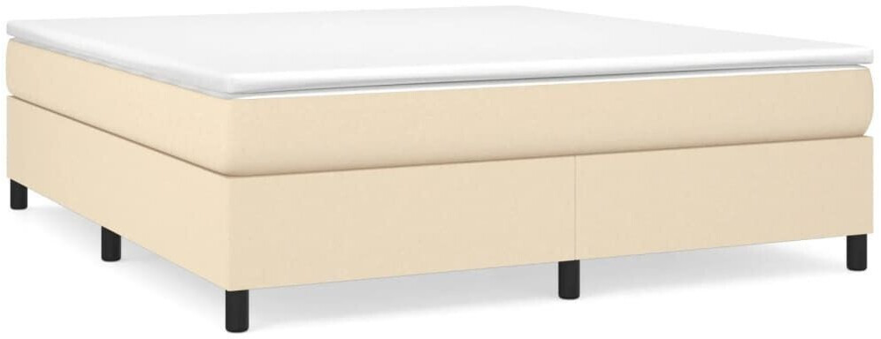 vidaXL Box spring bed with mattress 180x200cm fabric (3144444)