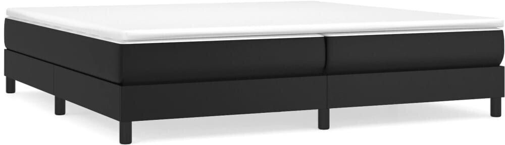 vidaXL Box spring bed with mattress 200x200cm artificial leather (3144279)