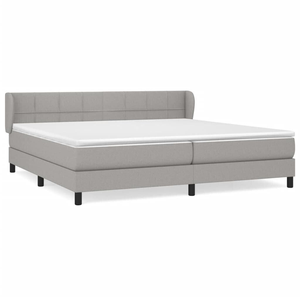 vidaXL Box spring bed with mattress 200x200cm fabric (3126269)