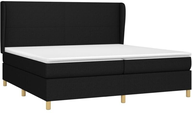 vidaXL Box spring bed with mattress 200x200cm fabric (3128391)