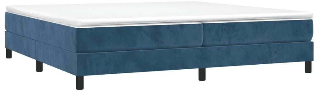 vidaXL Box spring bed with mattress 200x200cm velvet (3144355)