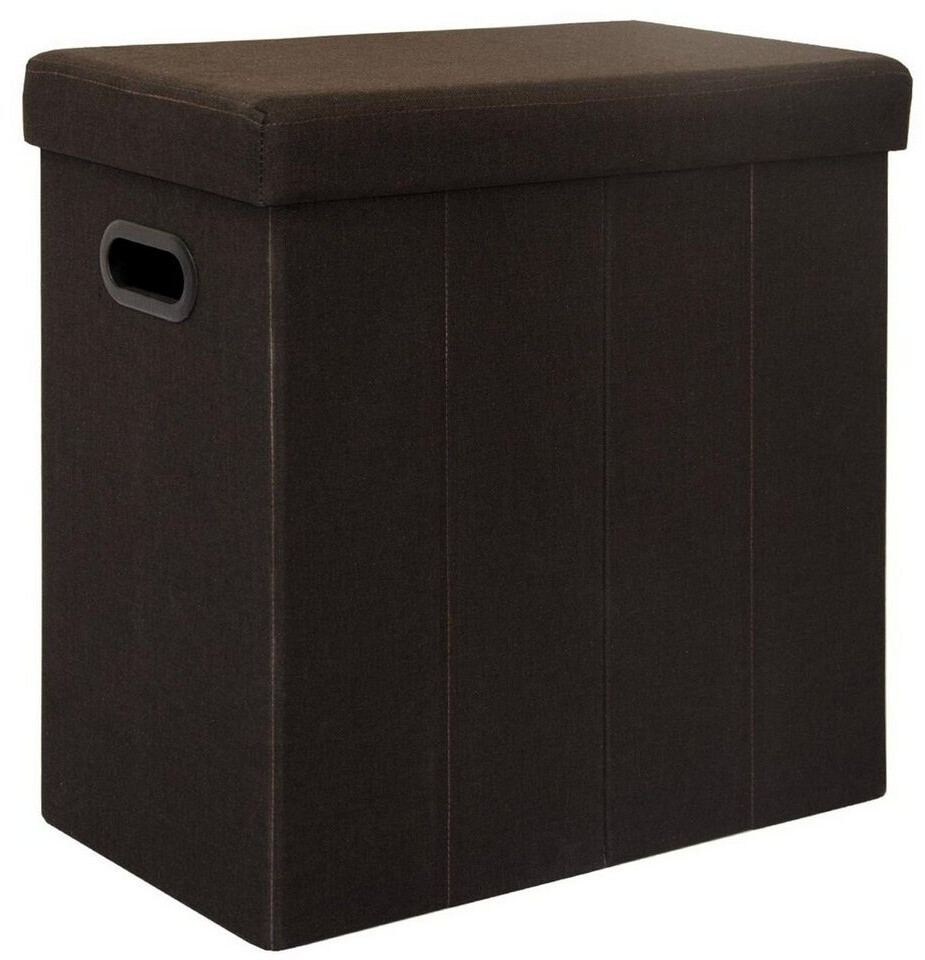 Dune Design Foldable laundry basket 70L linen - brown natural material 16183
