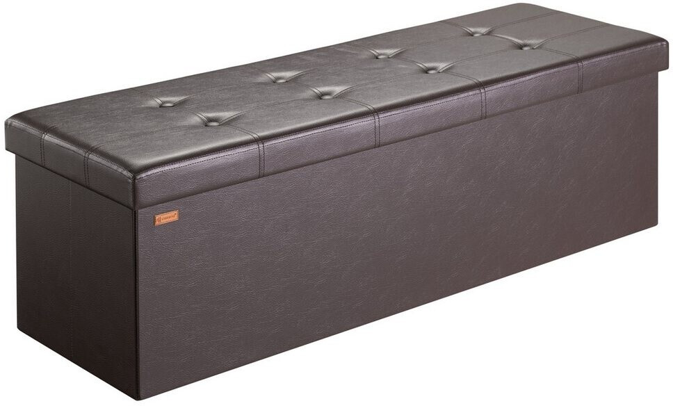 Casaria Faltbare Sitztruhe mit Stauraum Kunstleder Braun XL ab 41,95